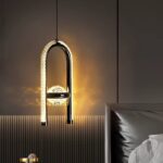 Wall Light Modern Long purple Light red I-Shaped